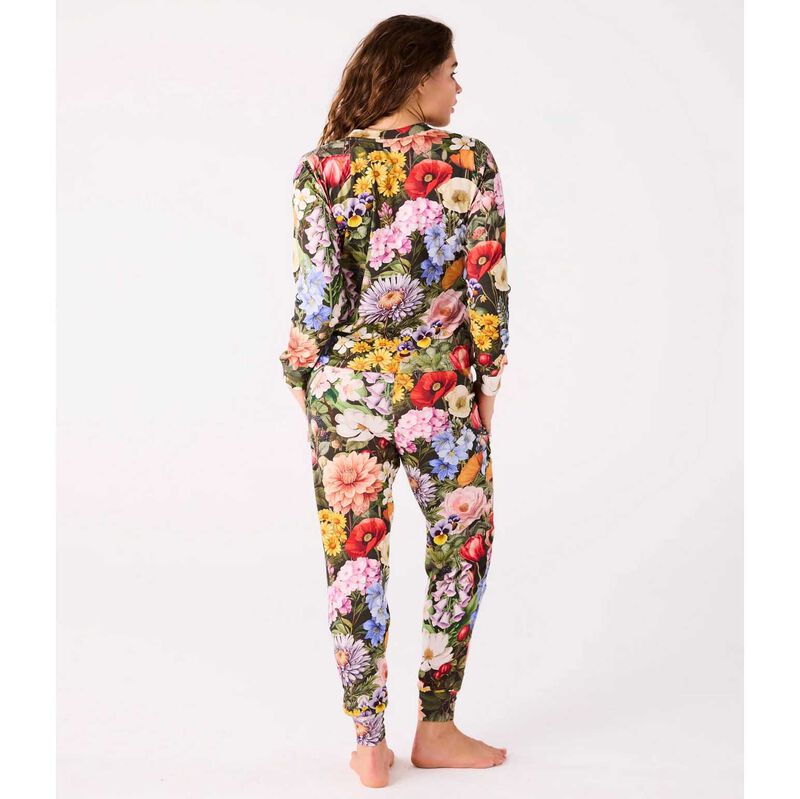 Kip&Co Cottage Garden Eden Organic Cotton LS Top & Slouch Pant PJ Set image number 1
